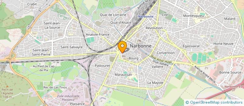 localisation de l'entreprise MADAME MELANIE PRADEILLES  NARBONNE
