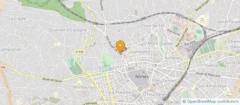 localisation de l'entreprise MADAME MELANIE PRASLICKA  NIMES