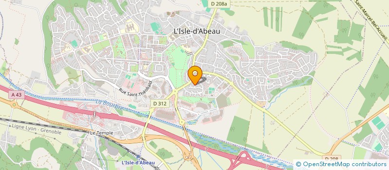 localisation de l'entreprise MADAME MELANIE PRIEM  L'ISLE-D'ABEAU