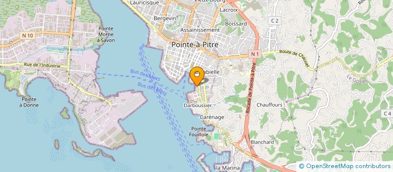 localisation de l'entreprise MADAME MELANIE PRIGNAL  POINTE A PITRE