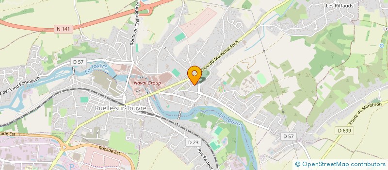 localisation de l'entreprise MADAME MELANIE PRUNIER  RUELLE-SUR-TOUVRE