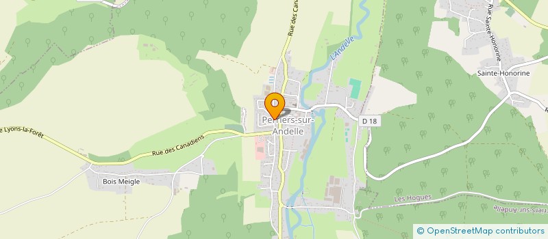 localisation de l'entreprise MADAME MELANIE QUIROS  PERRIERS-SUR-ANDELLE