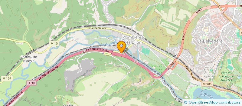 localisation de l'entreprise MADAME MELANIE RAIBON - PERNOUD  PLOMBIERES-LES-DIJON