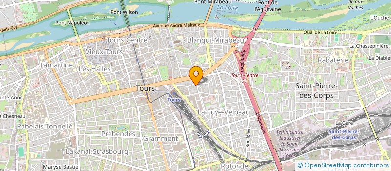 localisation de l'entreprise MADAME MELANIE RAOUX  TOURS