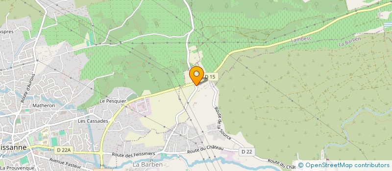 localisation de l'entreprise MADAME MELANIE RAUX  LA BARBEN