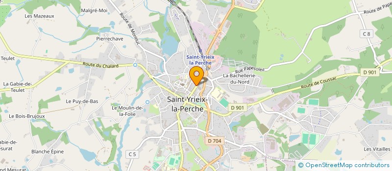 localisation de l'entreprise MADAME MELANIE RAVIDAT  SAINT-YRIEIX-LA-PERCHE