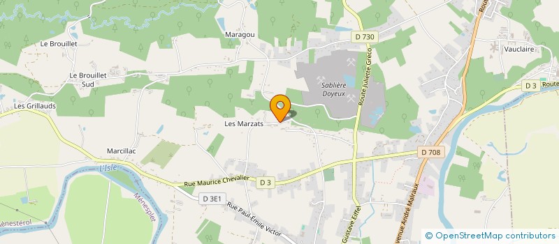 localisation de l'entreprise MADAME MELANIE RAYON  MONTPON-MENESTEROL