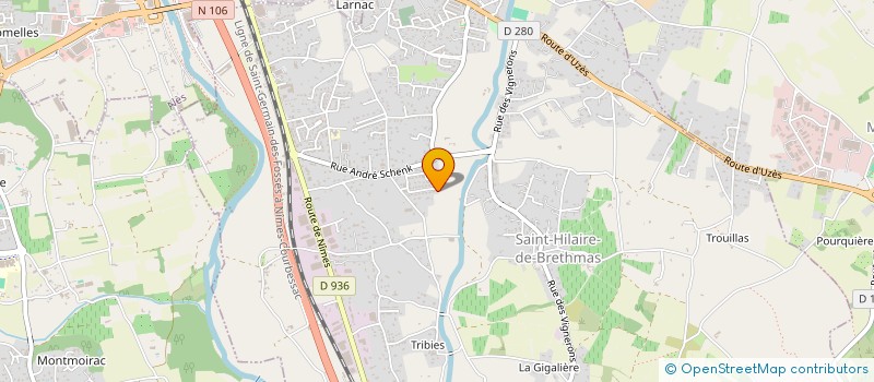 localisation de l'entreprise MADAME MELANIE REDON  SAINT-HILAIRE-DE-BRETHMAS