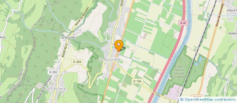 localisation de l'entreprise MADAME MELANIE REVERBERI  LA BUISSIERE