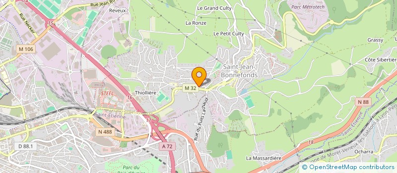 localisation de l'entreprise MADAME MELANIE RIBEIRO  SAINT-JEAN-BONNEFONDS