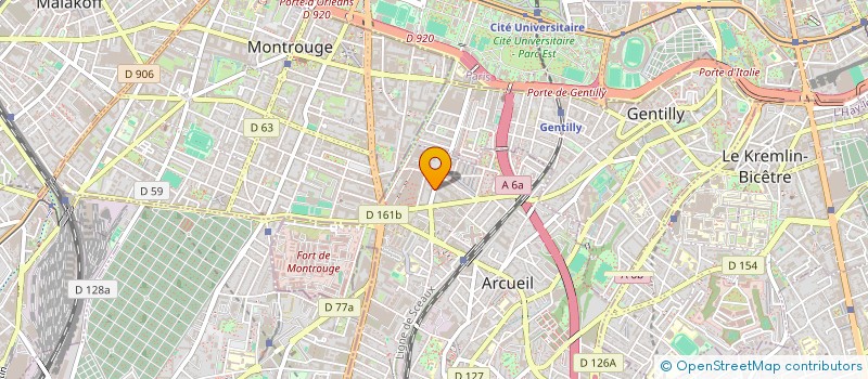 localisation de l'entreprise MADAME MELANIE RIOLLET à ARCUEIL