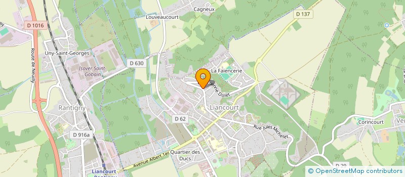 localisation de l'entreprise MADAME MELANIE RIVE ROSSIGNOL  LIANCOURT