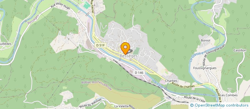 localisation de l'entreprise MADAME MELANIE RIVIERE  BESSEGES