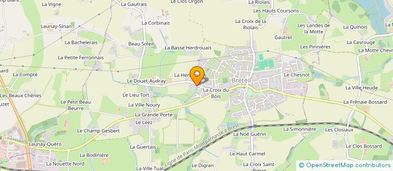 localisation de l'entreprise MADAME MELANIE ROBERT  BRETEIL