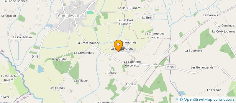 localisation de l'entreprise MADAME MELANIE ROBERT  COMBLESSAC