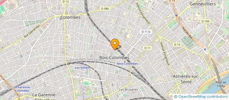 localisation de l'entreprise MADAME MELANIE ROBIER à BOIS-COLOMBES