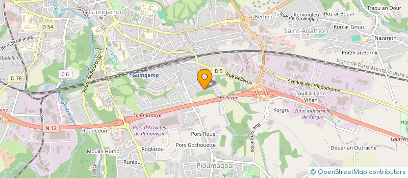 localisation de l'entreprise MADAME MELANIE ROBIN  PLOUMAGOAR