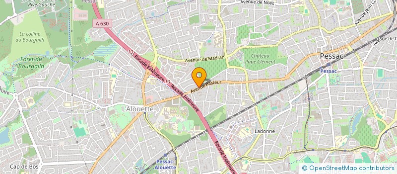 localisation de l'entreprise MADAME MELANIE ROBINEAU  PESSAC