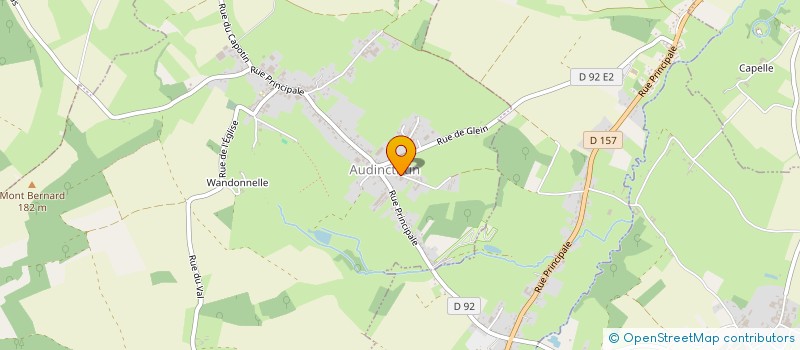 localisation de l'entreprise MADAME MELANIE ROBITAILLE  AUDINCTHUN