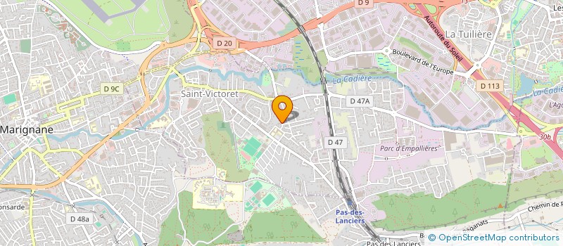 localisation de l'entreprise MADAME MELANIE ROJO  SAINT-VICTORET