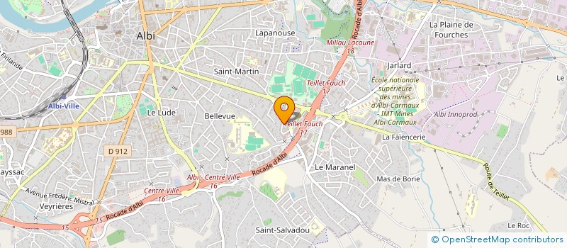 localisation de l'entreprise MADAME MELANIE ROMANZIN à ALBI