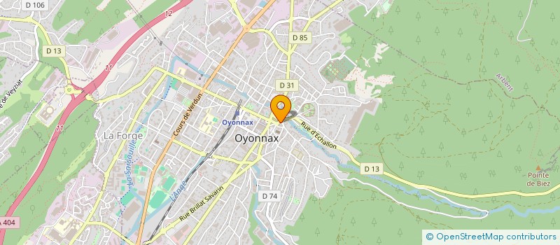 localisation de l'entreprise MADAME MELANIE RONIN à OYONNAX
