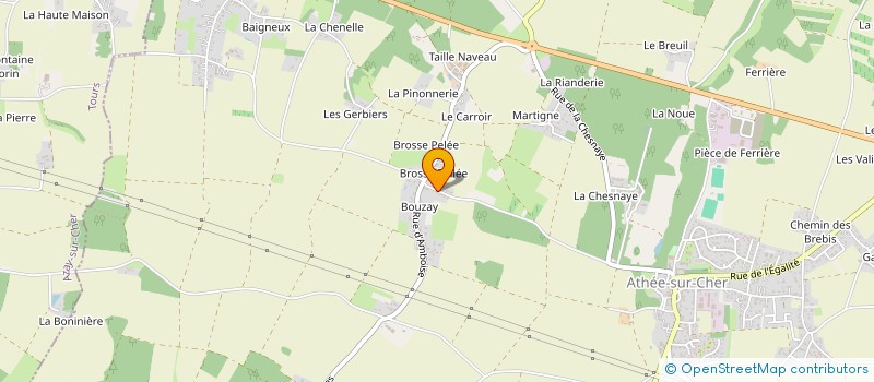 localisation de l'entreprise MADAME MELANIE RONSIN  ATHEE-SUR-CHER