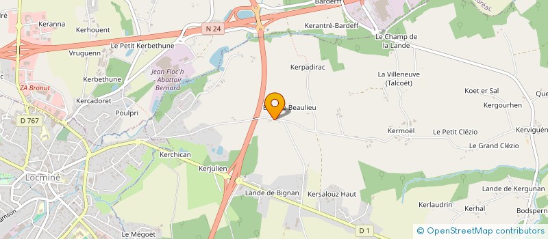 localisation de l'entreprise MADAME MELANIE ROOSLI  PLUMELIN