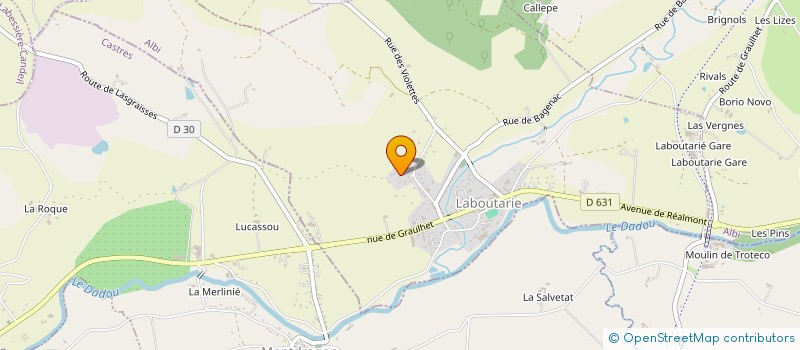 localisation de l'entreprise MADAME MELANIE ROSSIGNOL  LABOUTARIE