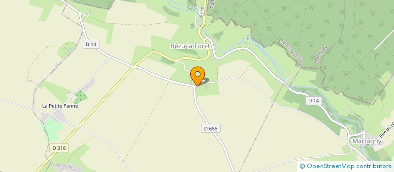 localisation de l'entreprise MADAME MELANIE ROUET  BEZU-LA-FORET