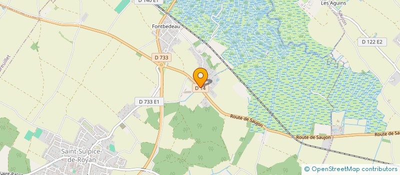 localisation de l'entreprise MADAME MELANIE ROUGER  SAINT-SULPICE-DE-ROYAN