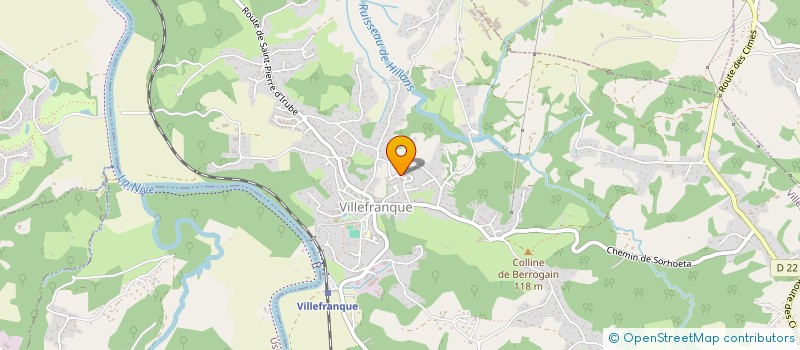 localisation de l'entreprise MADAME MELANIE ROUSSEAU  VILLEFRANQUE