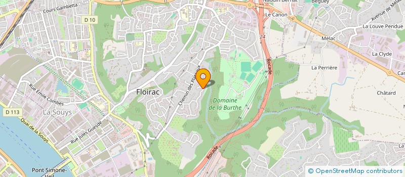 localisation de l'entreprise MADAME MELANIE ROUSSELLE à FLOIRAC