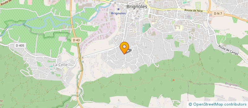 localisation de l'entreprise MADAME MELANIE ROUX à BRIGNOLES