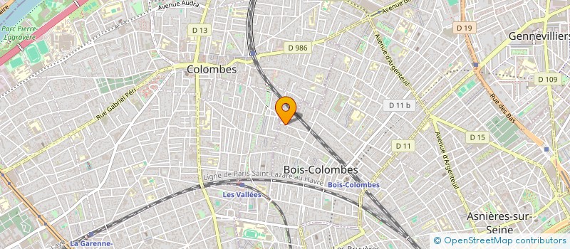 localisation de l'entreprise MADAME MELANIE ROUX à BOIS-COLOMBES