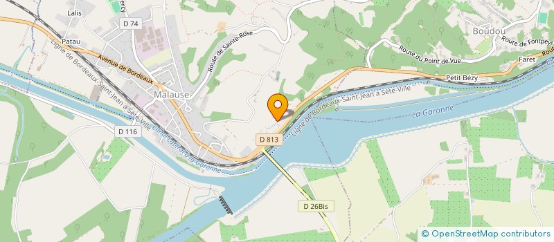 localisation de l'entreprise MADAME MELANIE RULLON  MALAUSE