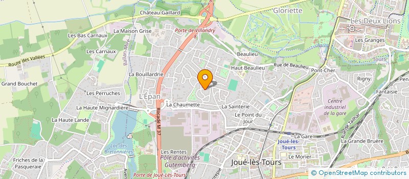 localisation de l'entreprise MADAME MELANIE SADRIN à JOUE-LES-TOURS