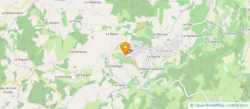 localisation de l'entreprise MADAME MELANIE SALIGNAT  RONTALON