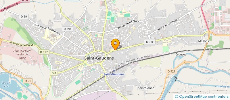localisation de l'entreprise MADAME MELANIE SALLES à SAINT-GAUDENS
