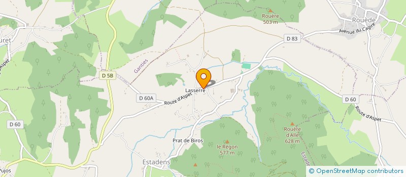 localisation de l'entreprise MADAME MELANIE SALUDAS  ESTADENS