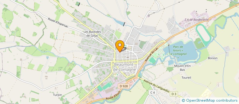 localisation de l'entreprise MADAME MELANIE SANCHEZ  BEAUMONT-DE-LOMAGNE