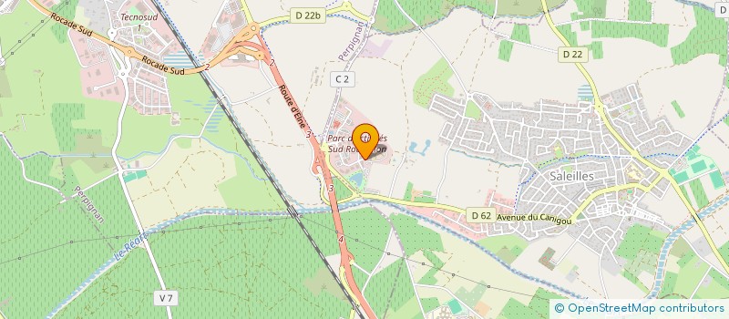 localisation de l'entreprise MADAME MELANIE SANDRIN  SALEILLES