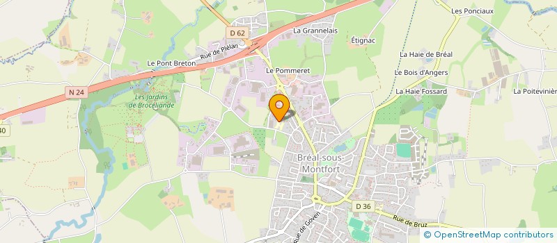 localisation de l'entreprise MADAME MELANIE SAUVEE  BREAL-SOUS-MONTFORT