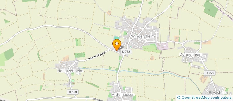 localisation de l'entreprise MADAME MELANIE SAVIOZ  WINGERSHEIM LES QUATRE BANS