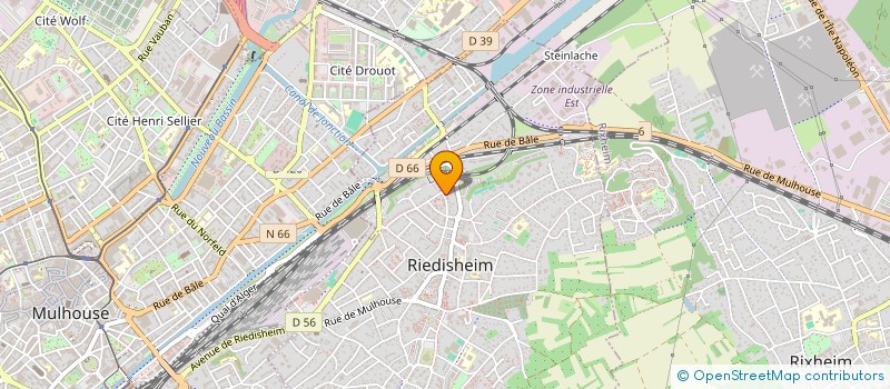 localisation de l'entreprise MADAME MELANIE SCHELCHER  RIEDISHEIM