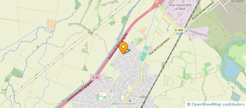 localisation de l'entreprise MADAME MELANIE SCHMITT  HERRLISHEIM