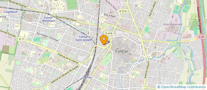 localisation de l'entreprise MADAME MELANIE SCHMITT  COLMAR