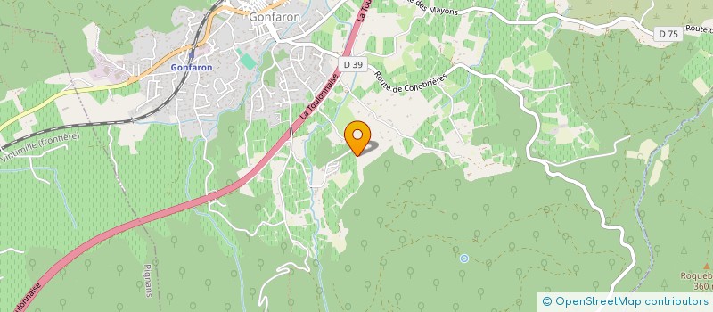 localisation de l'entreprise MADAME MELANIE SCHULZE-ROUAT  GONFARON