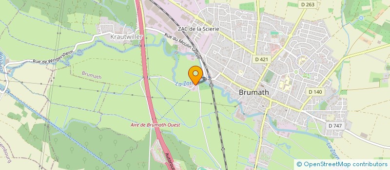 localisation de l'entreprise MADAME MELANIE SCHWARTZ  BRUMATH