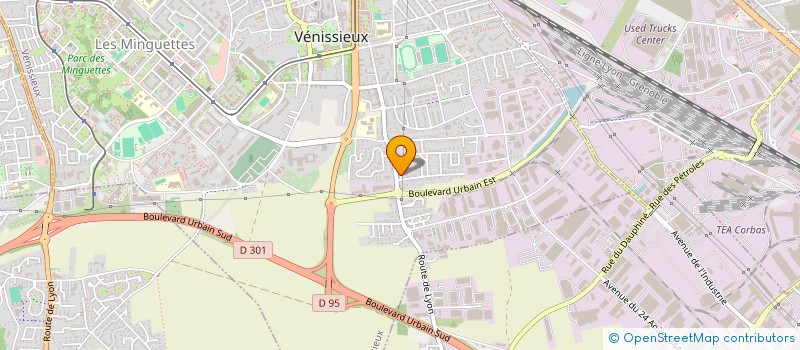 localisation de l'entreprise MADAME MELANIE SCOGNAMIGLIO  VENISSIEUX